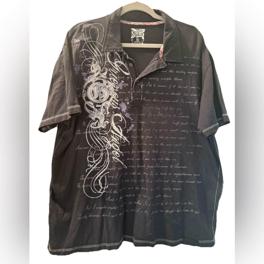 XG Graphic Black  T shirt‎ Y2K Skate Men’s Sz XL